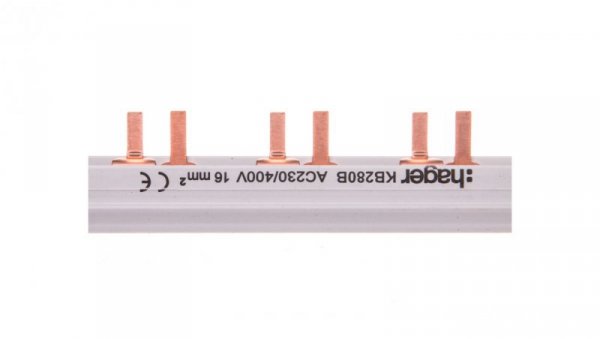 Szyna łączeniowa 2P 80A 16mm2 sztyftowa (56mod.) KB280B