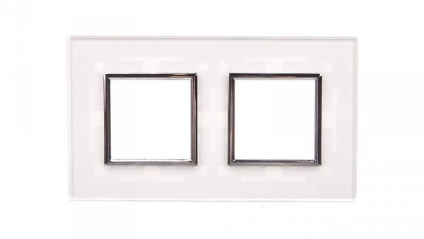 DANTE Ramka podwójna szkło CREATIVE GLASS SUPER WHITE 4501182