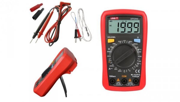 Multimetr cyfrowy uniwersalny 250V AC/DC 10A DC test ciągłości test diod UT-131C 20380