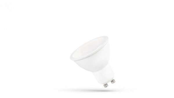 LED GU10 230V 9W SMD CW z MLECZNĄ SZYBKĄ biała SPECTRUM