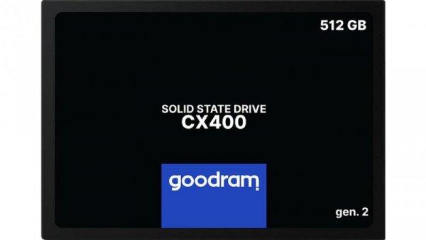 DYSK SSD GOODRAM 512GB Gen. 2 SATA III 2,5 CX400