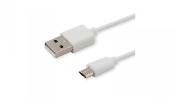 Kabel SAVIO CL-124 (Micro USB - USB 2.0 typu A 2m kolor biały)