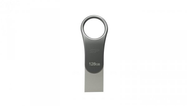 Pendrive Silicon Power Mobile SP128GBUC3C80V1S (128GB USB 3.1, USB typ A, USB-C kolor srebrny)