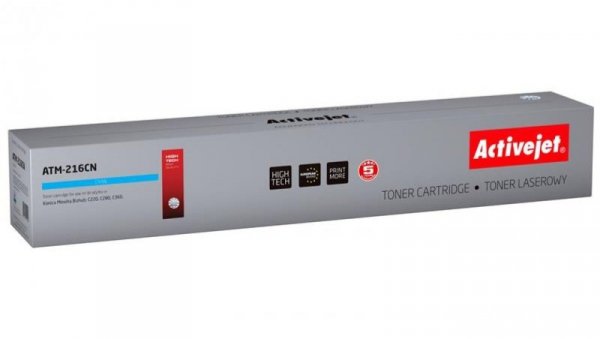 Toner Activejet ATM-216CN (zamiennik Konica Minolta TN216C Supreme 26000 stron niebieski)