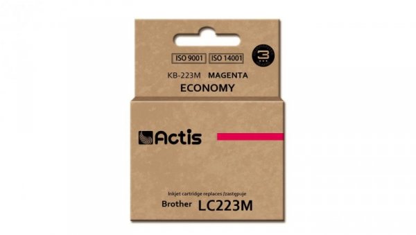 Tusz ACTIS KB-223M (zamiennik Brother LC223M Standard 10 ml czerwony)