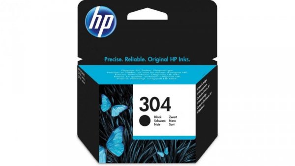 Tusz HP N9K06AE (oryginał HP304 HP 304 czarny)