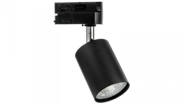 Lampa SIENA-Track-ALU-B/S-1F czarna ze srebrnym przegubem 1xgu10 LUXsystem-1F (na szynę jednofazową)