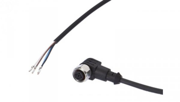 Złącze do samokonfekcjonowania M12 żeńskie 4-pinowe kątowe druga końcówka niezarobiona 4x0.34mm² 15m do zastosowań spawalniczych