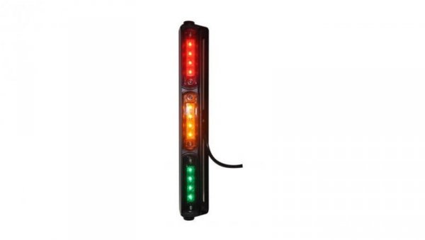Lampa sygnalizacyjna semaforowa LED 3-kolorowa 12/24 AC/DC 0,5/1W IP68 wodoszczelna, wodoodporna 34x355x74 mm 25089