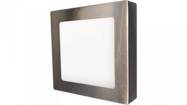 Oprawa nasufitowa LED 12W 850lm 2800K/ciep³a IP20 kwadratowy matowy chrom LED60 FENIX-S matt chrome 12W WW GXDW267