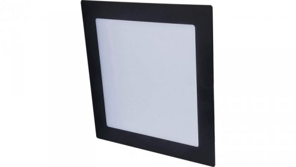 Oprawa downlight LED 12W 850lm 2800K/ciepła IP44/20 kwadratowy do wbudowania czarny LED60 VEGA-S Black 12W WW GXDW357
