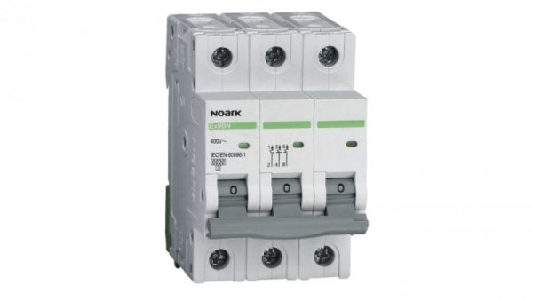 NOARK Wyłącznik nadprądowy 3P Typ B 32A 6kA AC (100056)