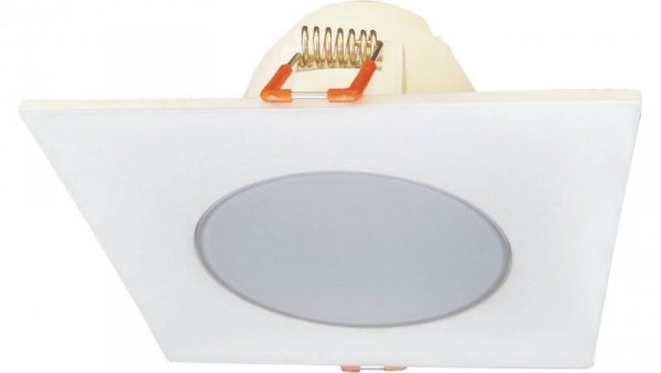 Oprawa downlight LED 8W 560lm 3000K/ciep³a IP65/20 kwadratowy do wbudowania matowy chrom LED BONO-S Matt chrome 8W WW GXLL042