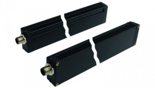 Kurtyna świetlna 100x20x40mm wysokość pola 75 rozdzielczość 4mm Sn: 0,08-0,8m 22-26V DC PNP/NPN złącze M12 4pin/4pin IP65 OY4105
