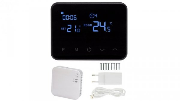 Termostat Pokojowy Comfort radiowy + WiFi + zasilacz Regulator Temperatury WT-20 VOLT