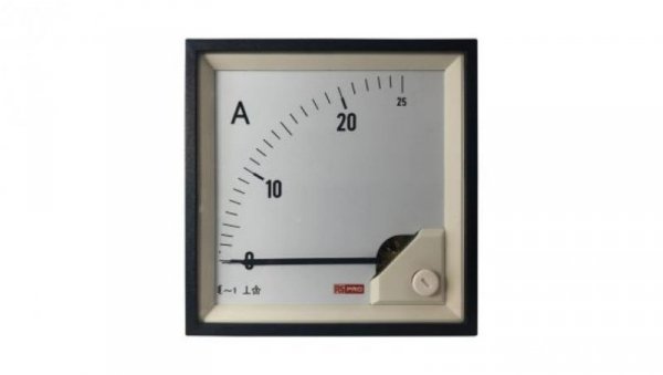 Amperomierz analogowy panelowy 25 (Input)A AC -10C do +65C RS PRO