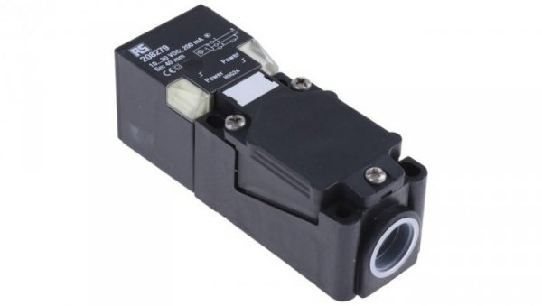 Czujnik indukcyjny PNP 40 mm w obudowie prostokątnej 200 mA 10 → 30 V dc IP68 250Hz