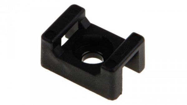 Mocowanie opaski kablowej, 15mm x 10 mm, kolor: Czarny, 250-szt., -45→ +85 C., RS PRO