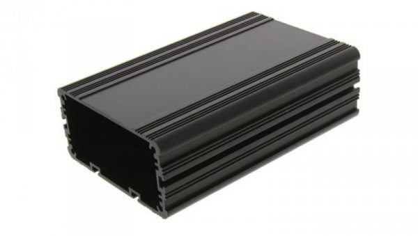 Obudowa urządzeń elektronicznych wentylowana, aluminiowa, Czarny, 125 x 81.4 x 40mm, RS PRO