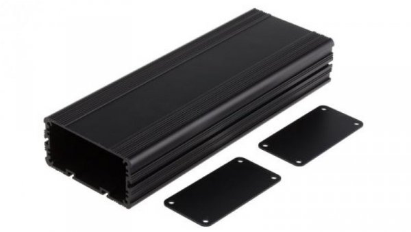Obudowa urządzeń elektronicznych wentylowana, aluminiowa, Czarny, 225 x 81.4 x 40mm, RS PRO