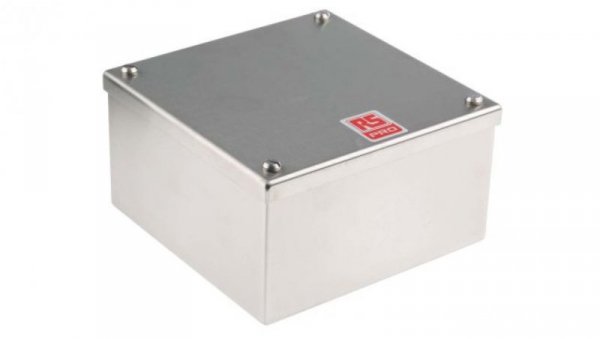 Obudowa do adaptacji, Stal nierdzewna 304 Satynowy 0 Knockouts 160mm x 160 mm x 85mm RS PRO