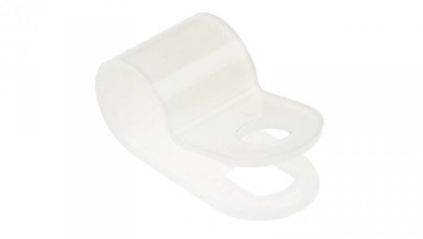 Zacisk typu P, Ø zew. 6.4mm, szer. 10mm, kolor: , kolor: Naturalny, materiał: Nylon