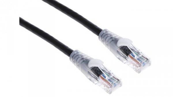Kabel kat. 5e U/UTP Czarny 3m