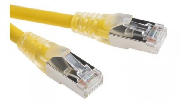 Kabel kategorii 6, Żółty, Wtyk RJ45/męski RJ45dł.: 5m, mat. koszulki: LSZH