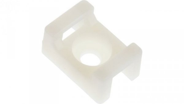 Mocowanie opaski kablowej, 15mm x 10 mm, kolor: Biały, 250-szt., -45→ +85 C., RS PRO