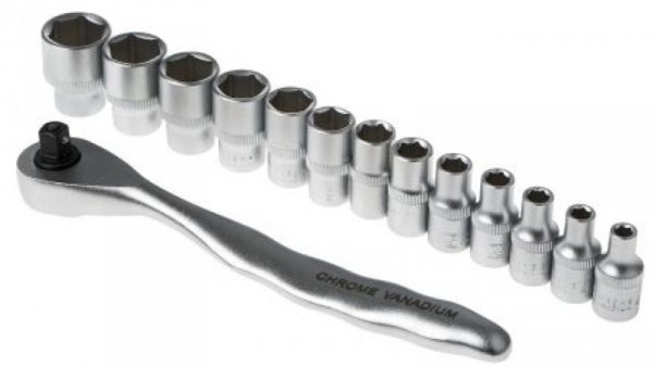 Zestaw nasadek 14 Piece 1/4 in Kwadratowy Drive RS PRO