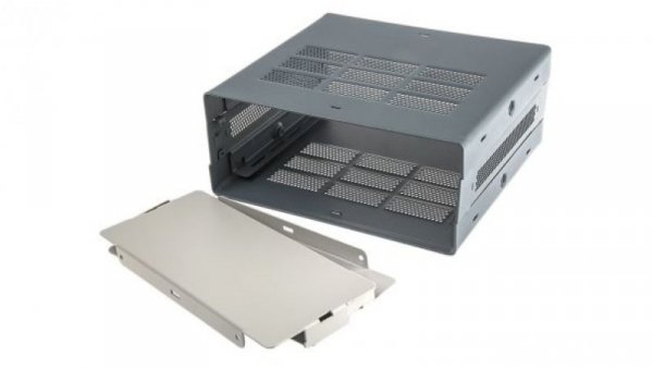 Obudowa urządzeń elektronicznych wentylowana, Stal, Czarny, Nie, 279 x 305 x 87mm, RS PRO