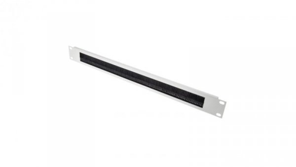 Panel przelotowy, Panel wejścia kabli, do użytku z: Moduł Rack 1U, materiał: Stal, 483 mm x 10 mm x 1 Ucal