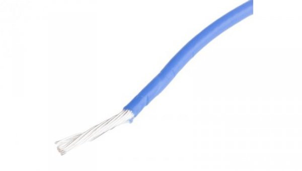 Przewód do urządzeń PTFE PTFE Niebieski, 100m 0,6 mm² 19/0,2 mm, 300 V, -75 → +200C, Ø 1.35mm, RS PRO BS3G210