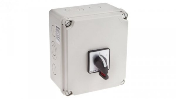 Przełącznik przełączający 2-biegunowy 25 A 15 kW IP65