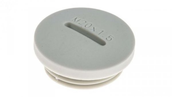 Zaślepka, Szary M20 x 1.5 Gwintowany, Nylon 66, Zaślepianie, 19.9mm 24mm RS PRO