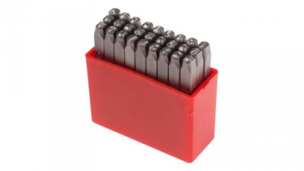 Zestaw wybijaków liter, H 3mm, 27-szt., (Od A do Z), RS PRO