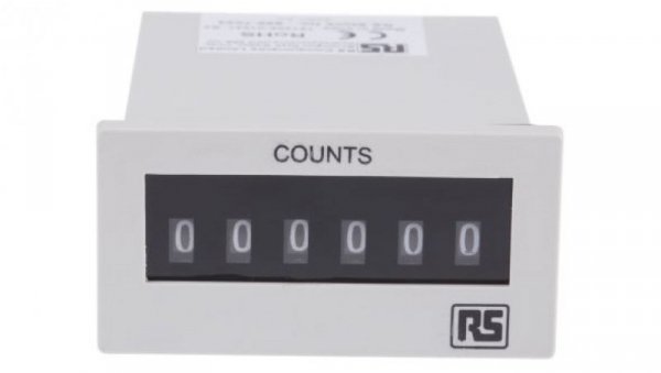 Licznik impulsów Cyfrowe 6-cyfrowy 230 V AC RS PRO