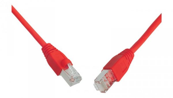 Patchcord CAT6 SFTP PVC 7m czerwony snag-proof C6-315RD-7MB