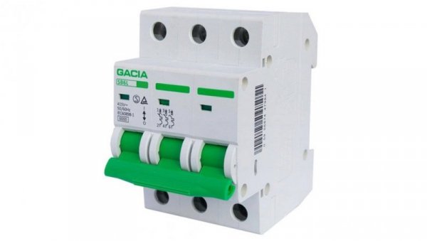 Wyłącznik nadprądowy B10 10A 3P 6kA AC GACIA