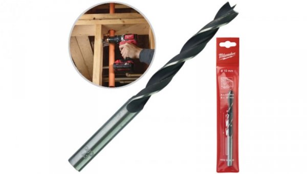 Wiertło do drewna świder 10x87/133mm MILWAUKEE