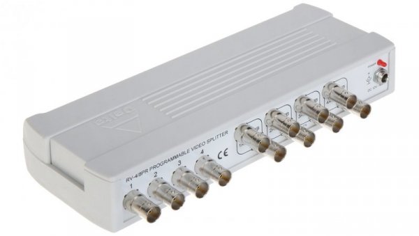 Aktywny rozgałęźnik wideo, bez straty jakości sygnału CVBS - PAL, NTSC 4-we BNC / 8-wy BNC RV-4/8PR