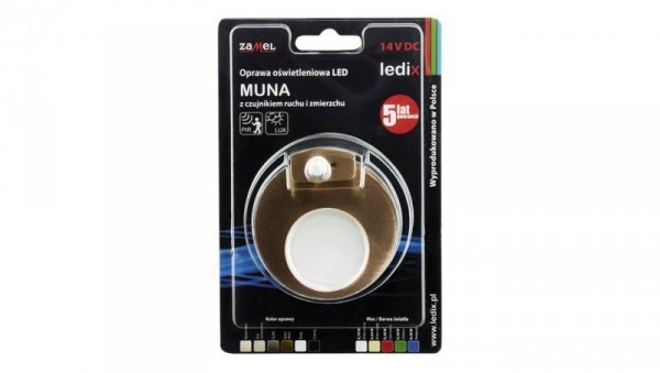Oprawa schodowa LED Muna pt 14V DC regulowany czujnik ZLO biała neutralna LED10221647