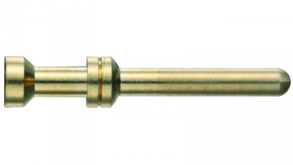 Styk HAN męski złocony 4mm 16A 500V 09332006119