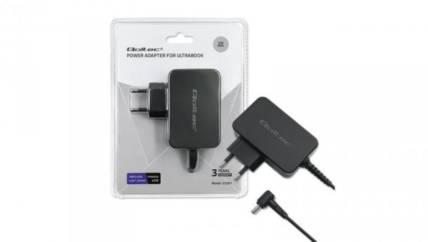 Qoltec Zasilacz do ultrabooka laptopa Asus 45W 19V 2.37A 4.0*1.35