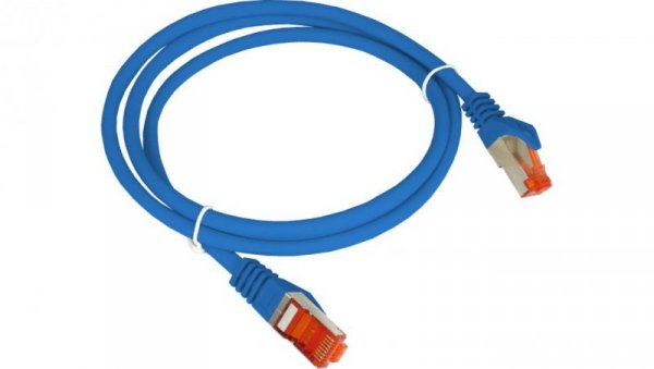Patch-cord F/UTP kat.6 PVC 2.0m niebieski KKS6NIE2.0