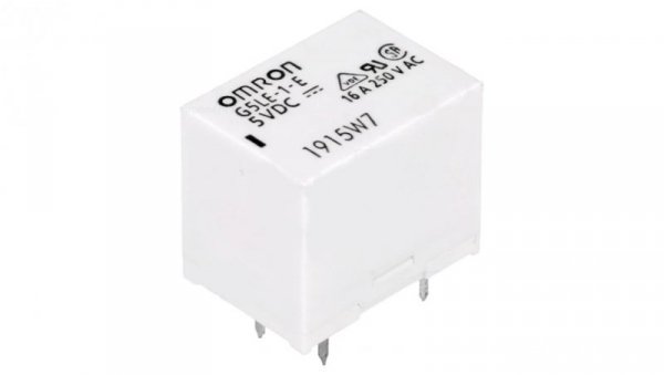 Przekaźnik elektromagnetyczny SPDT Ucewki 5VDC 16A/250VAC G5LE-1-E 5VDC