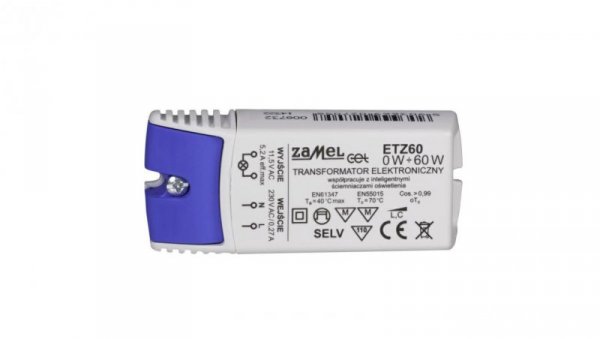TRANSFORMATOR AC ETZ60 0-60W 230V/11,5VAC