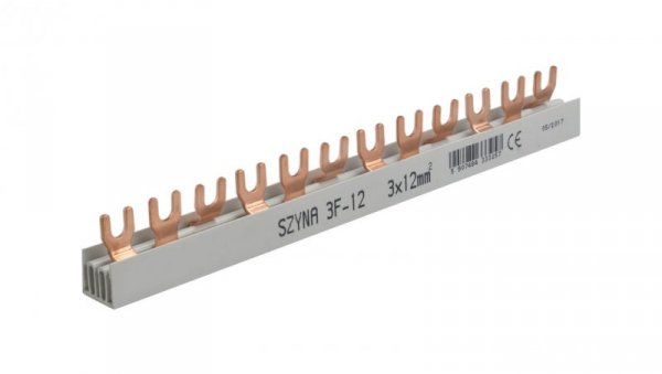 Szyna łączeniowa wideł. 3-faz. 12mm2 12modułów