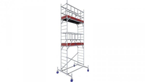 Rusztowanie aluminiowe jezdne ProTec KRAUSE - wysokość robocza 6,3m