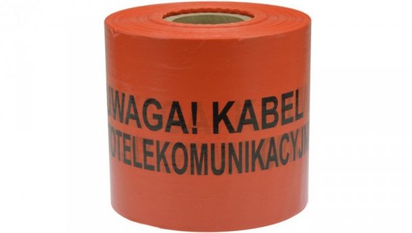 Folia ostrzegawcza POMARAŃCZOWA 20cm x 500m